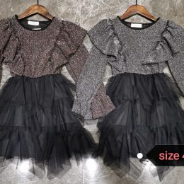 Robe scintillante ML - Rose