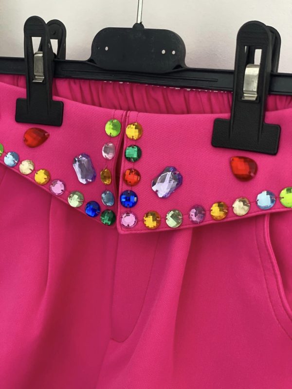 Short Fuchsia Multi strass – Image 3
