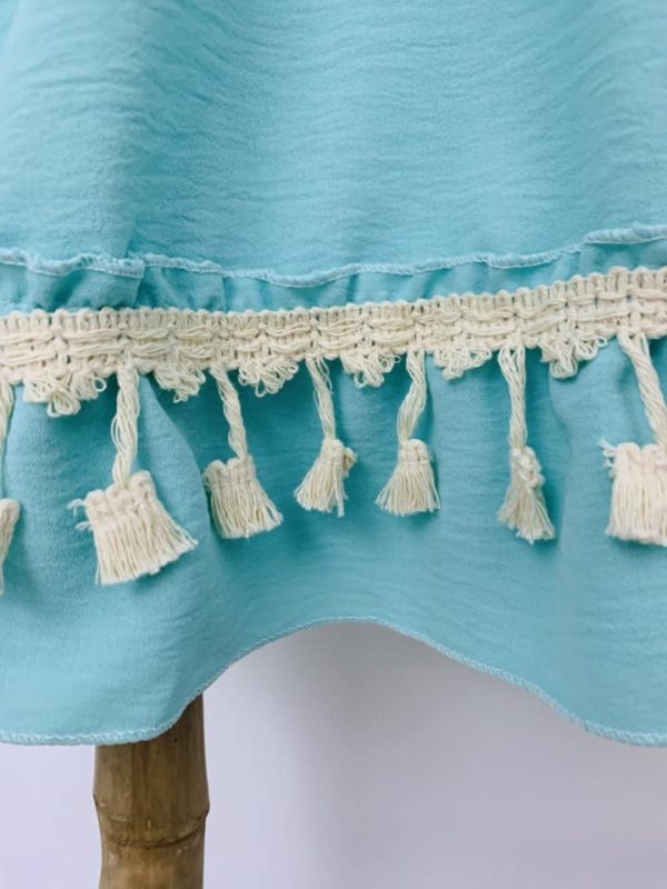 Robe pampilles Ibiza - turquoise – Image 4