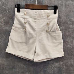 Short taille haute - beige
