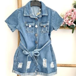Combi short en jeans bleu - Shakira