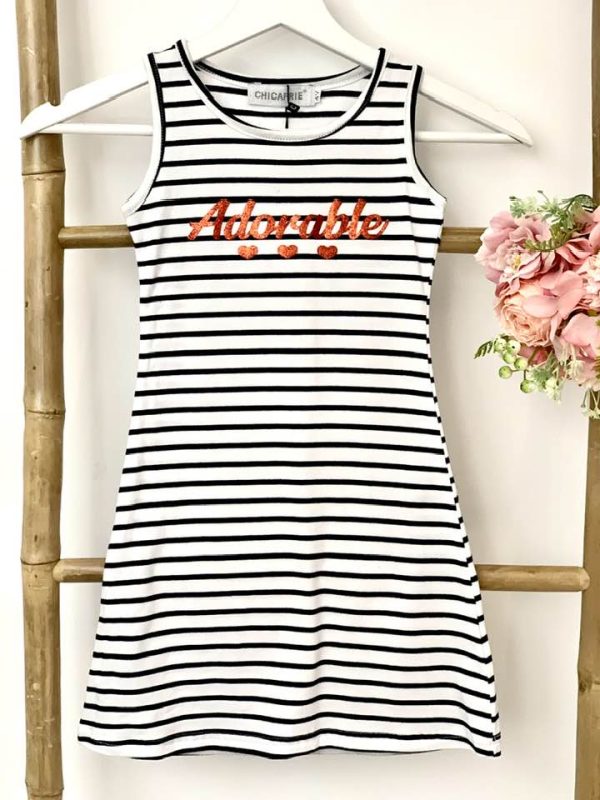Robe rayé "Adorable"