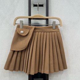 Jupette plissée - Camel