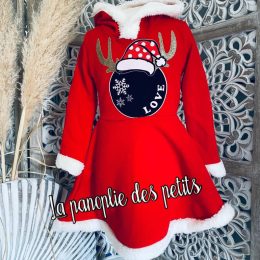 Robe Mère noël Minnie Cerf 1 à 12 ans