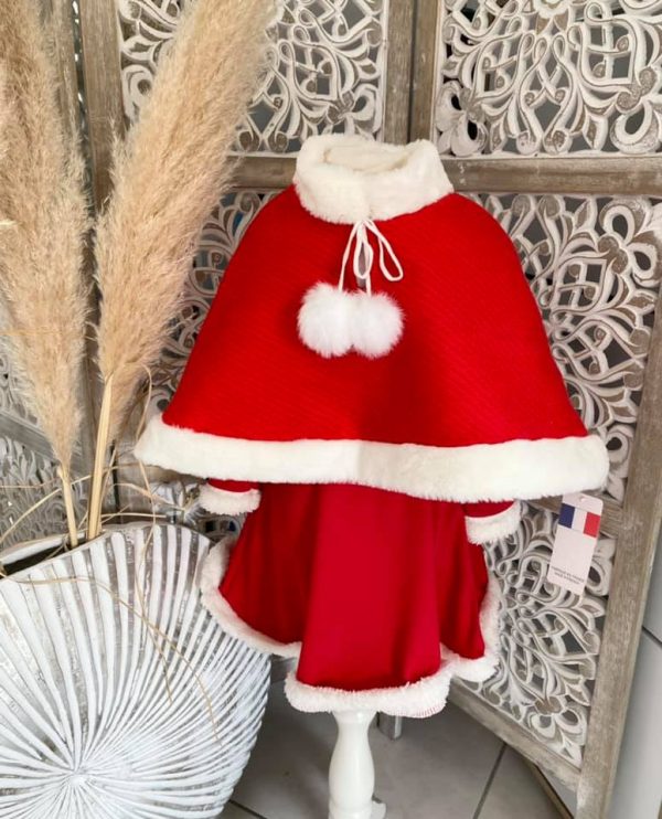 Cape poncho mère Noël 2 à 12 ans – Image 6