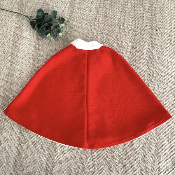 Cape poncho mère Noël 2 à 12 ans – Image 5
