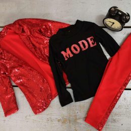 Ensemble 3 pièces tailleur sequin 3 à 12 ans