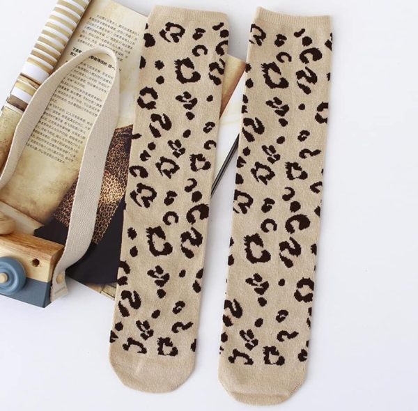 Chaussette haute print léopard 3 à 8 ans – Image 5