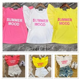 T shirt Summer Mood 2 à 12 ans