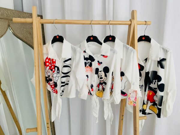Chemise nouée Minnie/Mickey
