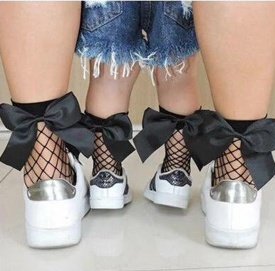 Chaussette résille noir - Taille unique – Image 2