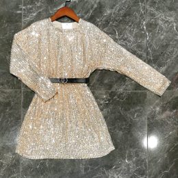 Robe de noël Eclat - sequin champagne