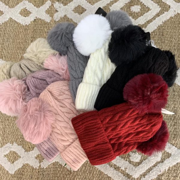 Bonnet double pompom dès 8 ans – Image 9