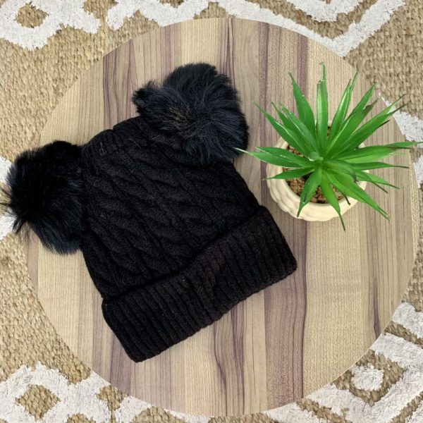 Bonnet double pompom dès 8 ans – Image 6