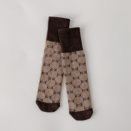 Chaussette bi couleur petit logo