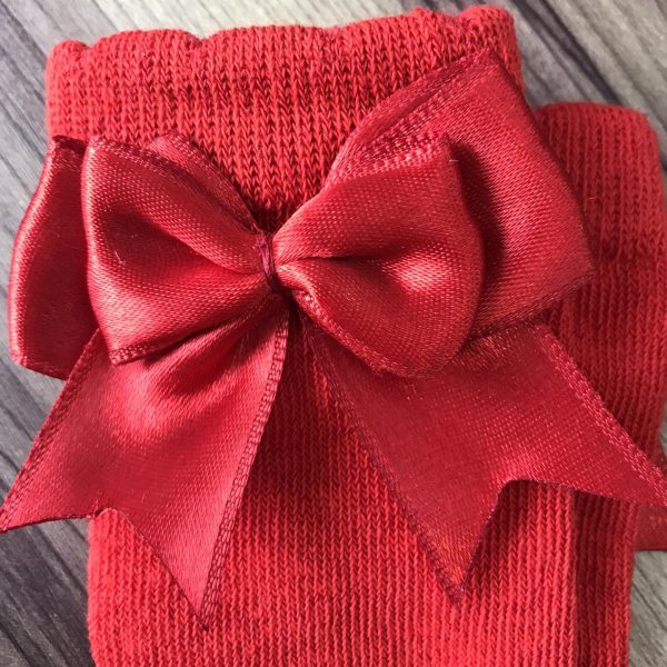 Chaussette haute noeud satin – Image 3