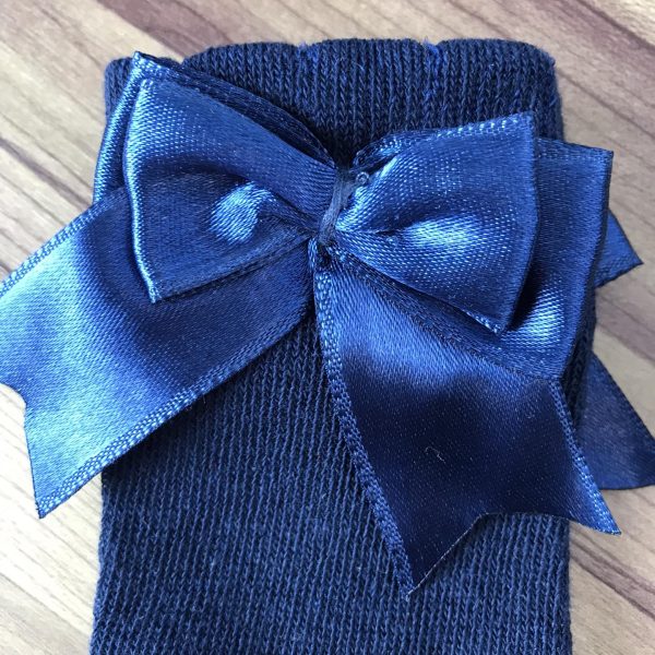 Chaussette haute noeud satin – Image 2