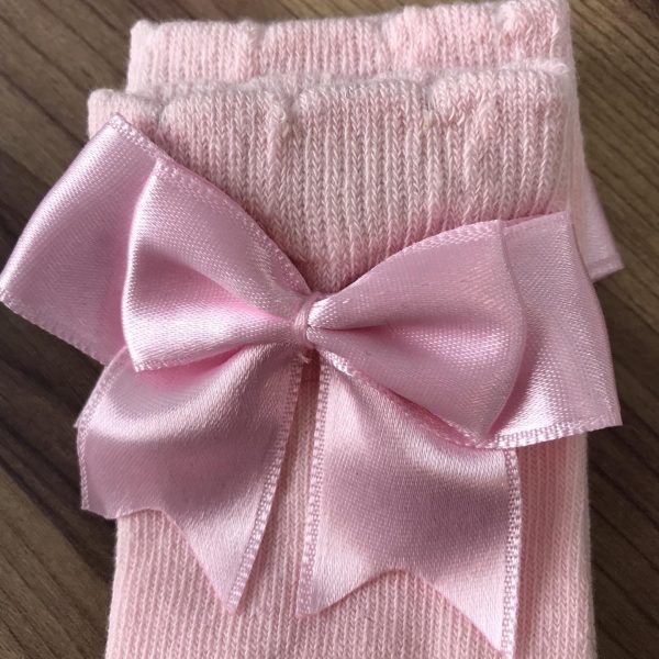 Chaussette haute noeud satin – Image 5