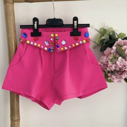 Short Fuchsia Multi strass