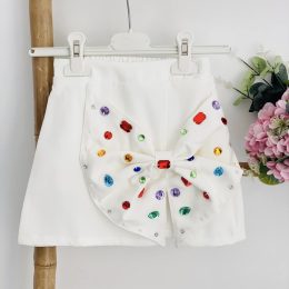Jupe blanche gros noeud Multi Diams