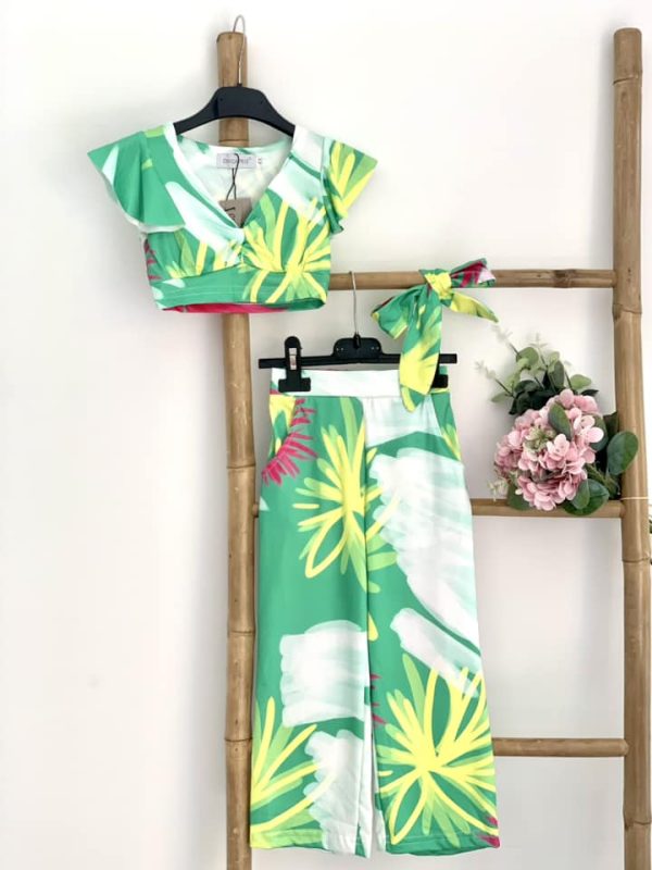 Ensemble pantalon tropical