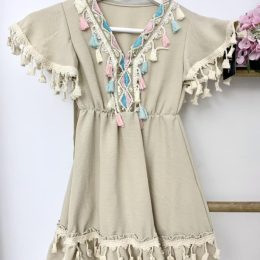Robe pampilles Ibiza - sable