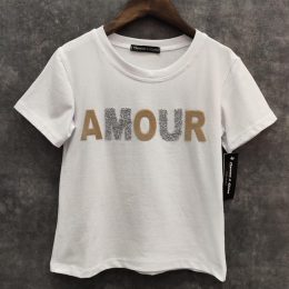 T-shirt 3D Amour - beige