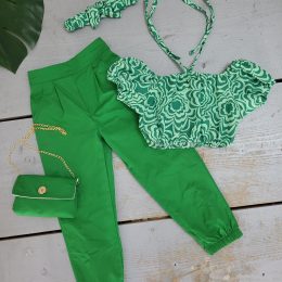 Ensemble pantalon 4 pièces - vert