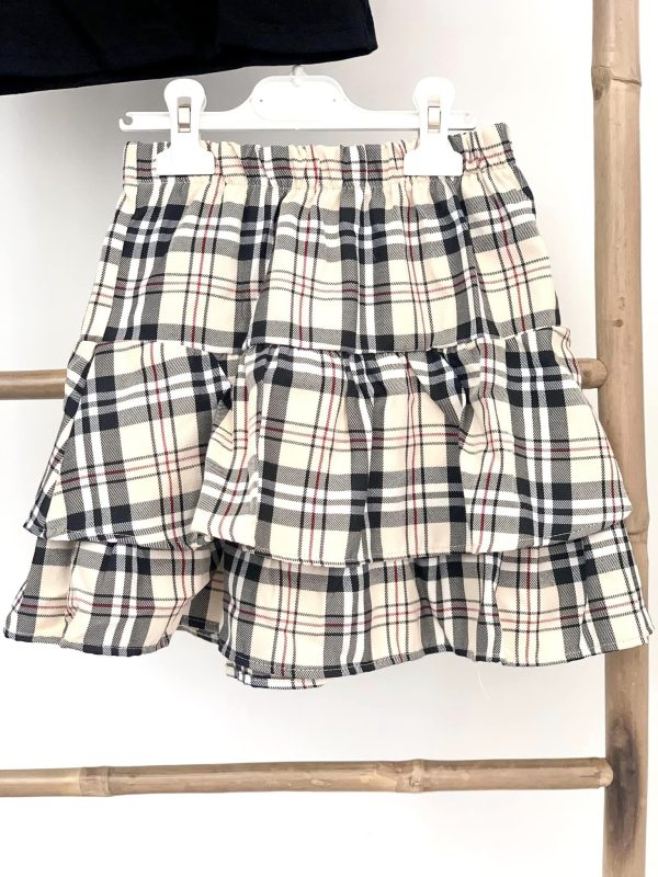 Ensemble 4 pièces jupe tartan – Image 4