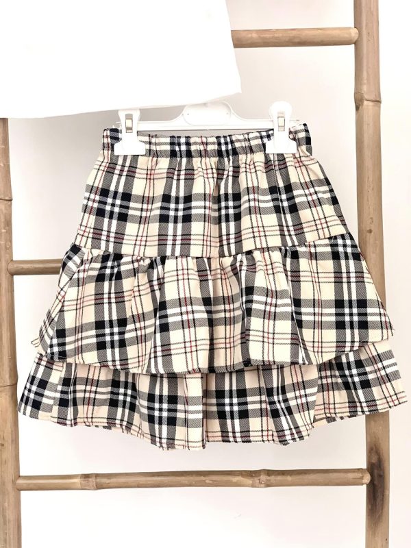 Ensemble 4 pièces jupe tartan – Image 5
