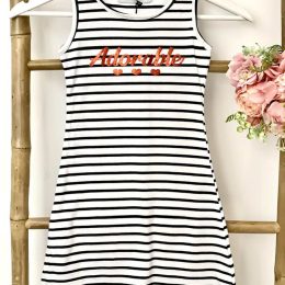 Robe rayé "Adorable"