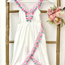 Robe blanche "Dolce vita"