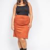 Jupe mi longue faux daim - couleurs au choix – Image 2