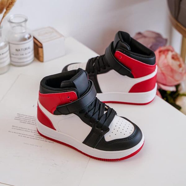 Basket haute enfants - Rouge (105) – Image 2