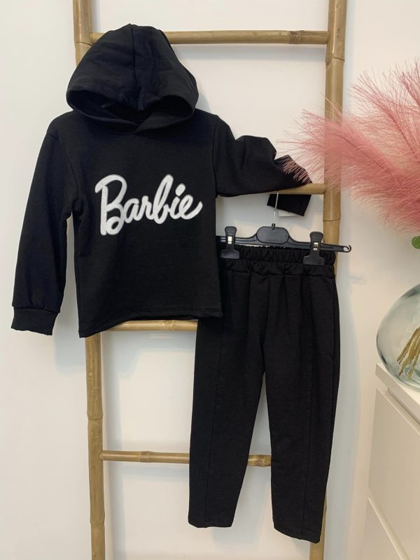 Jogging coton Barbie - noir