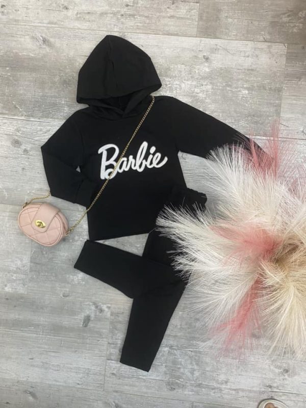 Jogging coton Barbie - noir – Image 2