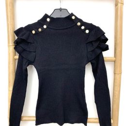 Pull chaussette - noir