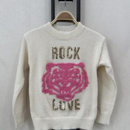 Pull rock love lion - crème
