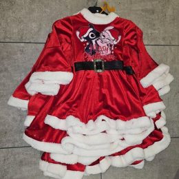 Robe velours Angel et stitch - Rouge