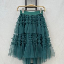 Jupe longue tulle - vert