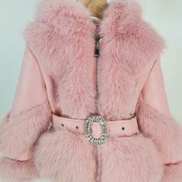 Manteau Fourrure - Rose