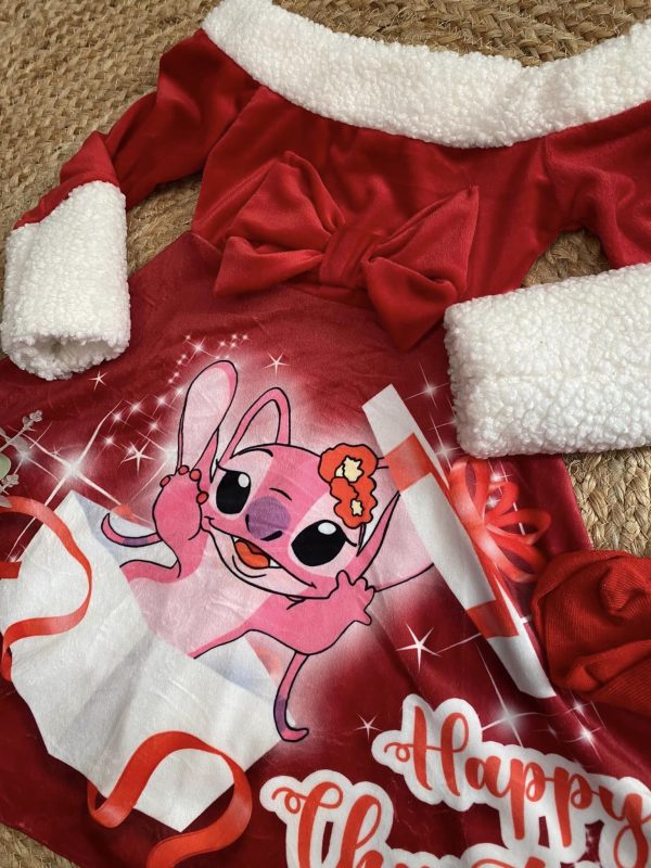 Robe velours Angel - Rouge – Image 2