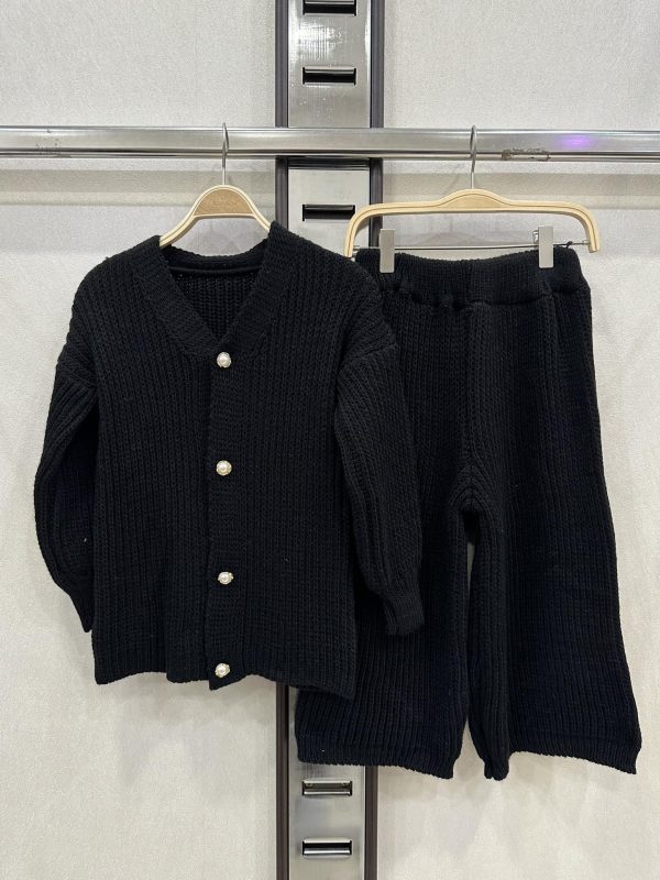 Ensemble lainage ultra loose - Noir